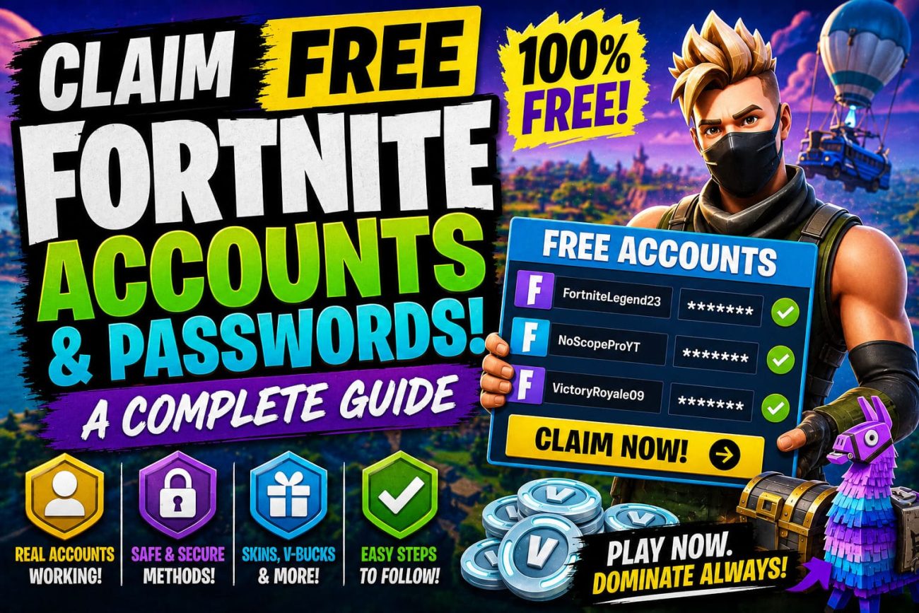 How to Get Free Fortnite Accounts & passwords: The Ultimate Guide