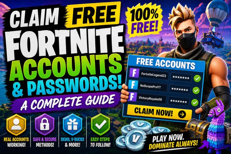 How to Get Free Fortnite Accounts & passwords: The Ultimate Guide